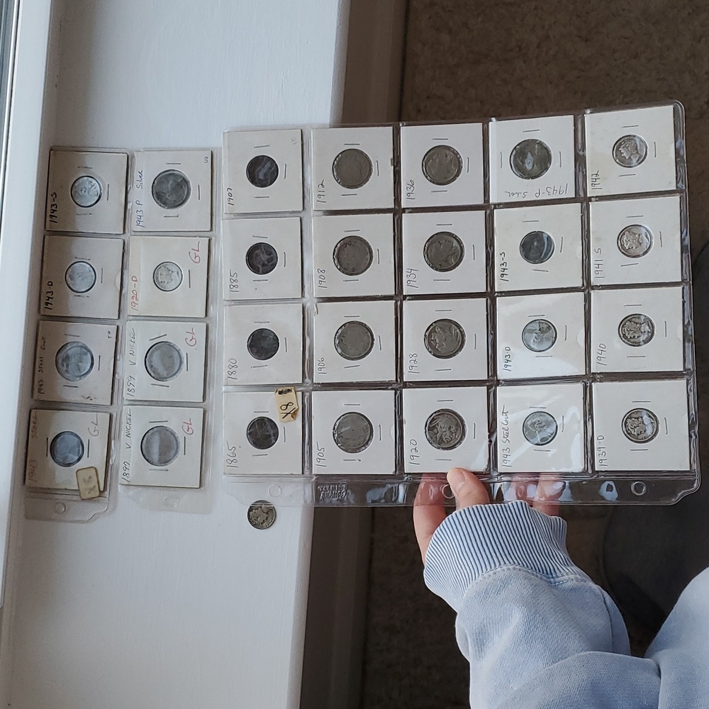 Coin Collection Silver Indian Head Penny Liberty Nickel Mercury Dime 1865-1943